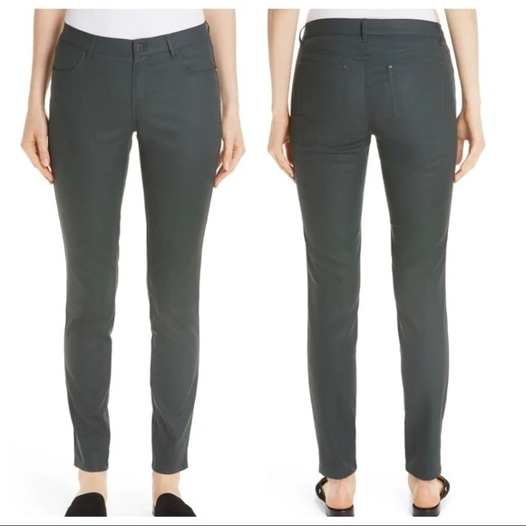 Lafayette 148 NY Mercer Coated Skinny Jeans 14 NWT - Picture 1 of 5